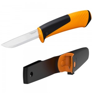 Нож универсальный Fiskars с точилкой 1023618